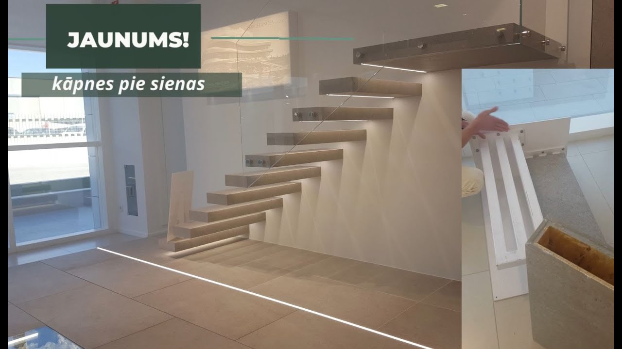 Kā kāpnes var turēties pie sienas?