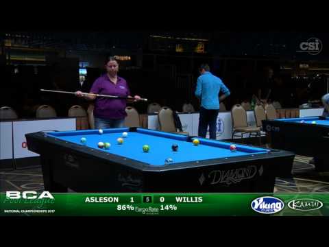 2017 BCAPL Nationals - Women's 8-Ball Senior Singles Platinum: Asleson vs Willis