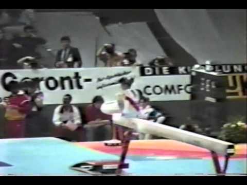 4th AA ROM Christina Bontas BB   1989 World Gymnastics Championships 9 987