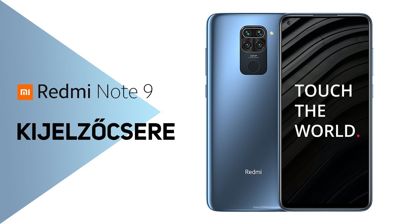 Redmi Note 9 kijelző csere