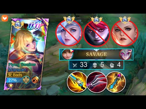 33 KILLS WANWAN THE NEW ASSASIN ON XP LANE!! (Solo Que)