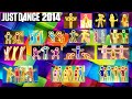 Just Dance 2014 All Gold Moves With DLC S 100 Sub Special