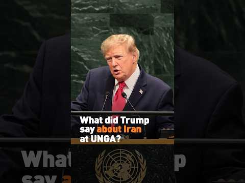 What did Trump say about Iran at UNGA?