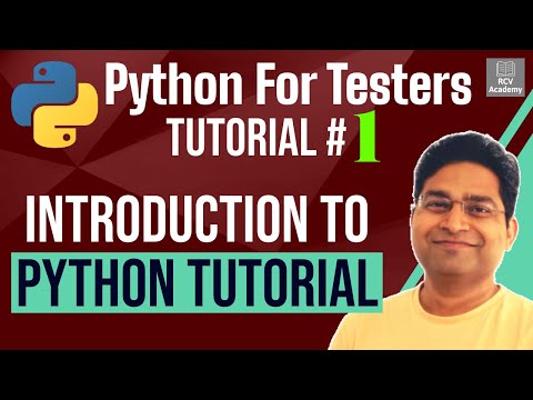 Python for Testers 1 Introduction to Python Tutorial