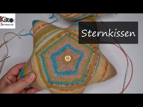Kikos Strickschule - Sternkissen