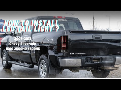 How To Install LED Tail Lights For 2007-2013 Chevy Silverado 1500 2500HD 3500HD ?