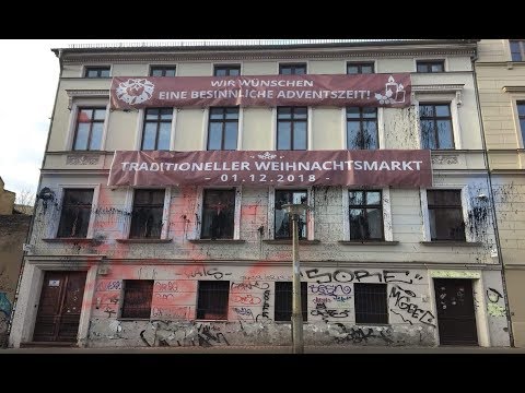 Traditioneller Weihnachtsmarkt im Flamberg (Identitäre Bewegung Halle) - 01.12.18