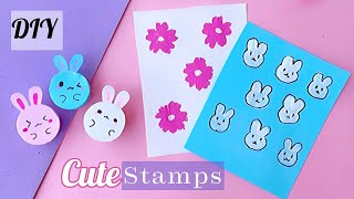 How to make easy and quick Homemade Stamps| Handmade stamps / DIY Stamps