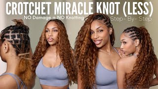 DIY STEP-BY-STEP MIRACLE KNOTS…WITHOUT THE KNOTS!! (Easy Beginner Friendly Crotchet Method) | YGWIGS