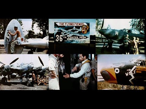 The 1st Fighter Squadrons in New Guinea in World War 2 (Restored Color- 1944)