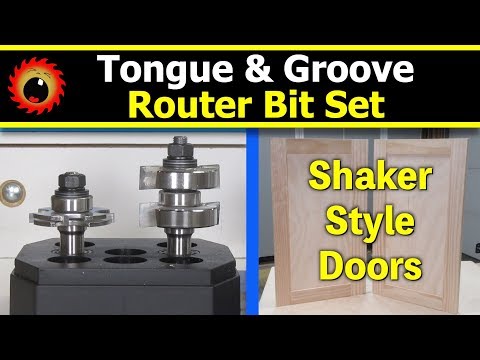 Tongue & Groove Router Bits & Shaker Style Cabinet Doors
