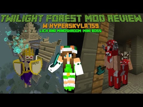 Twilight Forest Mod Review Lich and Minoshroom Mini Boss