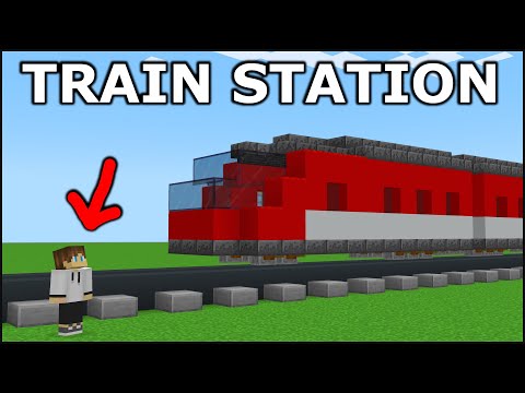 Minecraft: 15+ Train Station Build Hacks!