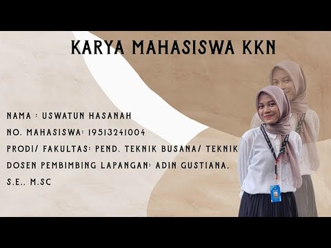 Video Luaran KKN UNY 2022 | Uswatun Hasanah | Jagang Lor, Salam, Magelang, Jawa Tengah