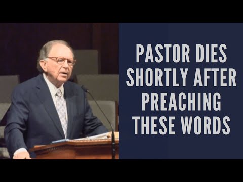 Pastor Dies Shortly After Preaching These Words
