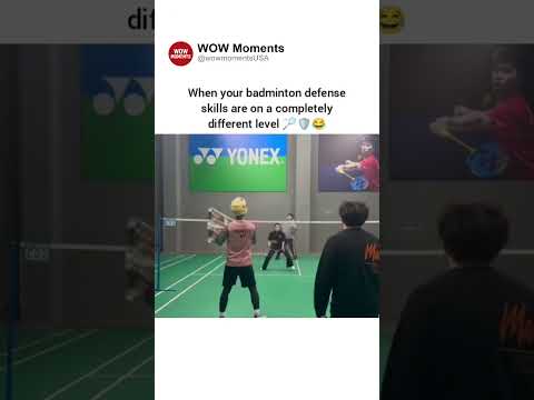 When your badminton defense skills are on a comple