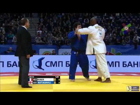 Judo 2016 European Championships Kazan: Riner (FRA) - Matiashvili (GEO) [+100kg] semi-final