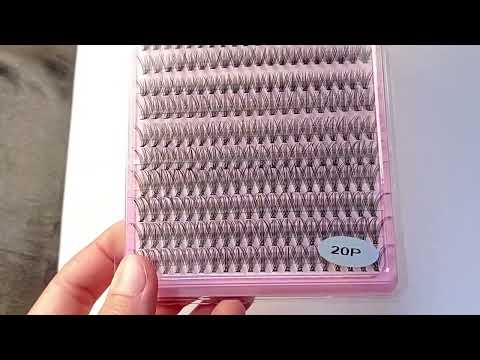 CARTELA DE CÍLIOS TUFINHOS MYKA 20P MIX COM 120 TUFOS