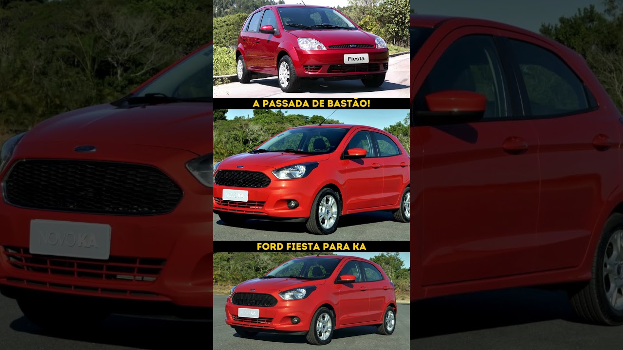 A passada de bastão do Ford Fiesta para o Ford Ka! #curiosidadesautomotivas