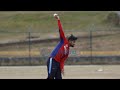 Kamal Singh Airee bowls during a training session for T20 World Cup Qualifiers