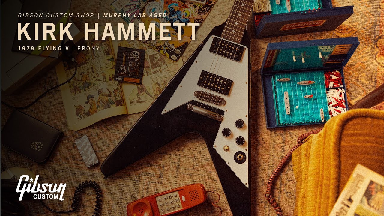 Gibson Custom Shop Kirk Hammett 1979 Flying V - YouTube