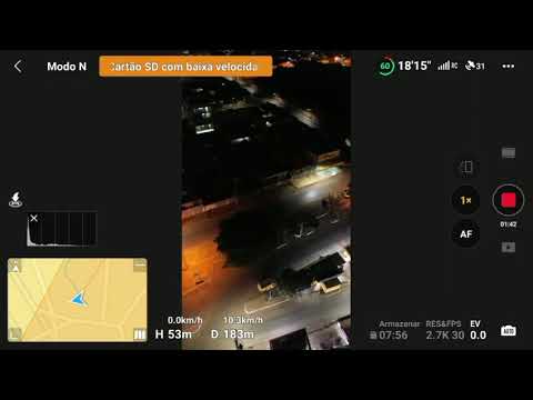 Voo noturno na cidade formosa Goiás 