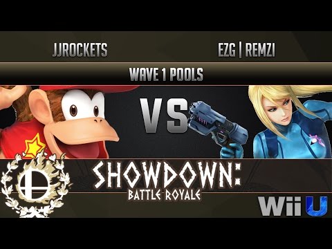 Showdown Battle Royale WAVE 1 POOLS - JJROCKETS (Diddy Kong) vs EZG | Remzi (Zero Suit Samus)