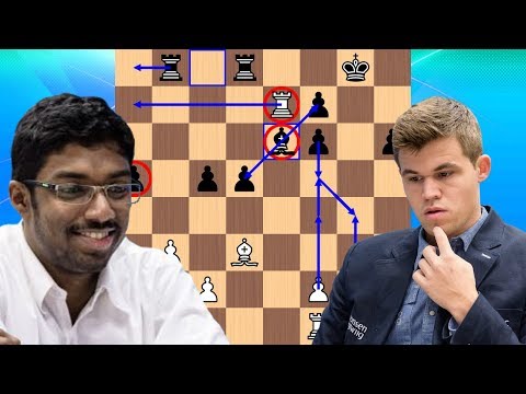 Baskaran Adhiban vs Magnus Carlsen | 2018 Tata Steel Chess Tournament