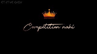 Competition Nahi Status No competition jass manak 