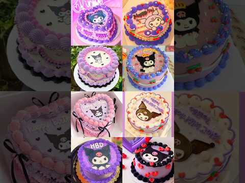 😱😱 Kue KUROMI yg cantik² 🥳... 💕 #pilihyangmana #pilih #cake #sanrio #short