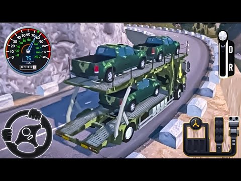 US Army Robot Transport Truck Driving Gameplay | Offroad Military Truck Simulator Android Gameplay