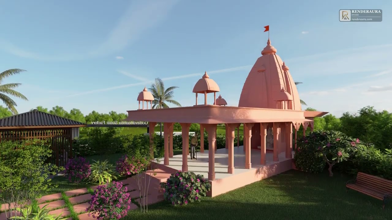 Temple Architecture & Landscape Walkthrough