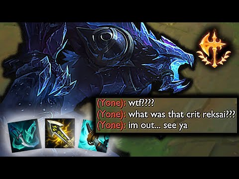 FULL CRIT REK'SAI IS LEGIT!!! (1200 CRITICAL DMG)