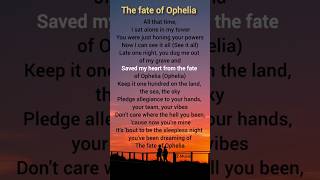 Taylor Swift - The Fate Of Ophelia (Lyrics) #songlyrics