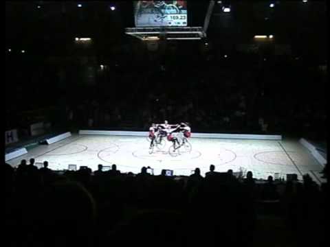 Kunstrad WM 08 Damen  4er Schweiz Kür.mpg