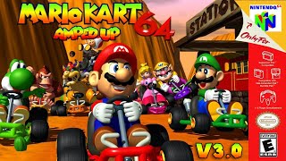 Mario Kart 64 Amped Up v3.0 (3D Characters!) N64
