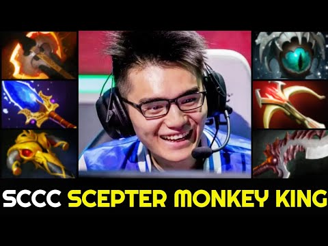 SCCC Scepter Monkey King - From Bad Start to Godlike 7.27 Dota 2