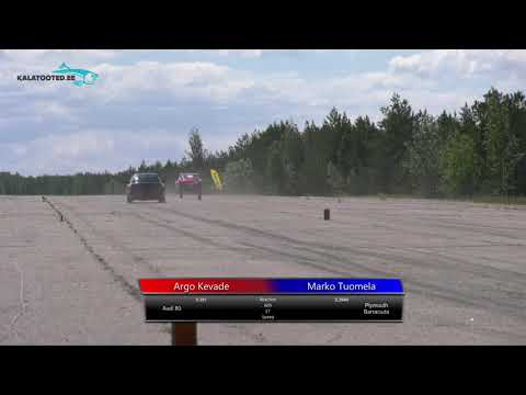 Argo Kevade - Audi 80 vs Marko Tuomela - Plymouth Barracuda. Drag race @ RaceWars2019