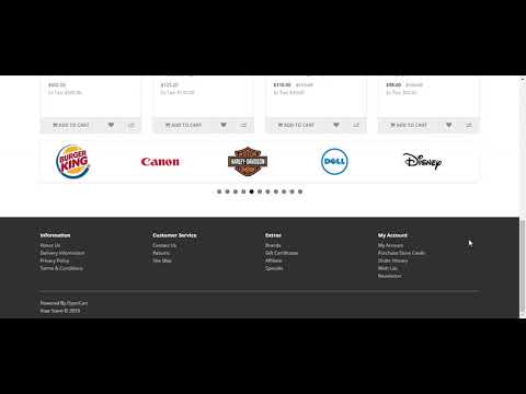 OpenCart Purchase Store Credit Extension