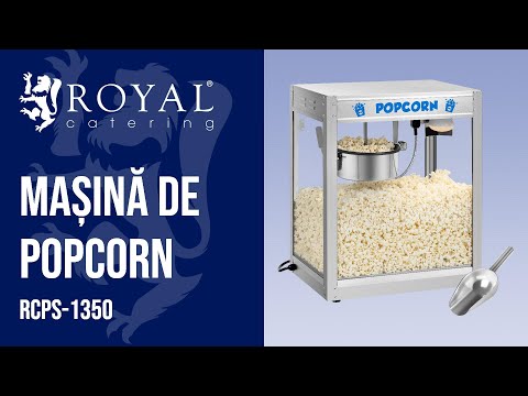 video - Mașină de Popcorn - Oțel Inoxidabil