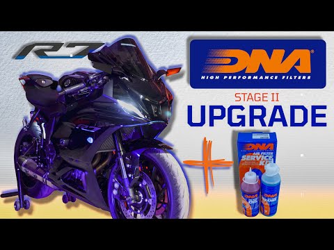 Yamaha R7 DNA Stage 2 Upgrade! How too clean your DNA Air Filter