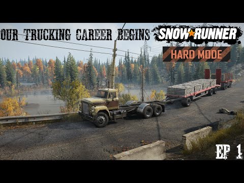 Starting At The Bottom Getting A Few Vehicles Clearing Blockages Fixing Bridges Snowrunner Hard Mode