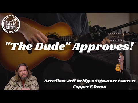 Breedlove Jeff Bridges "All In This Together" Signature Concert Copper E - Semi-Rigid Gig Bag Included image 9