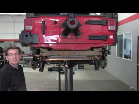 Go Rhino BRJ80 Jeep Wrangler JK Rear Bumper Installation (270115T)