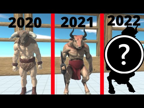 EVOLUTION OF MINOTAUR IN ARBS - 2020 - 2021 - 2022 - ANIMAL REVOLT BATTLE SIMULATOR