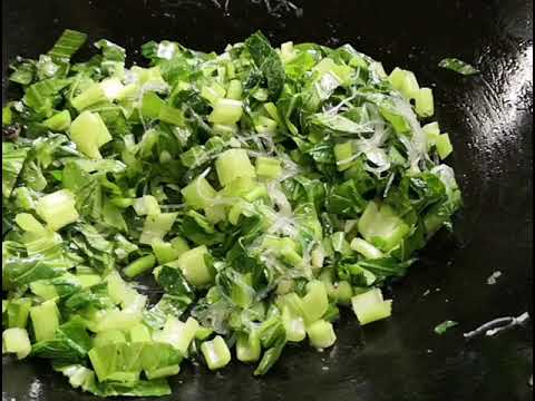 Quick Stir Fry Green Mustard With Tofu And Glass Noodles - Nyonya Pearly Kee