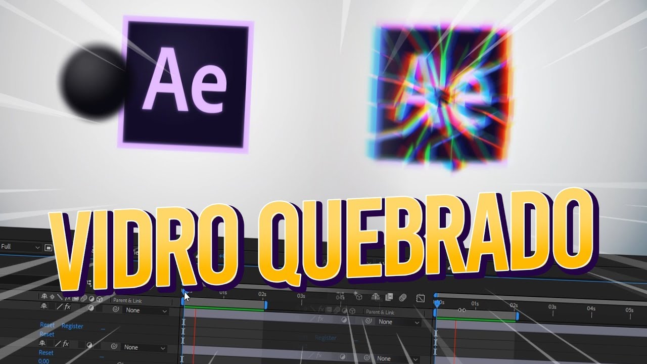 QUEBRANDO TUDO no AFTER EFFECTS - Efeito Shatter Vidro Quebrado