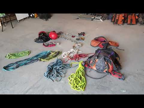 Gear spreadout rope rescue bag