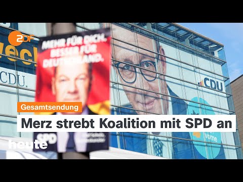 heute 19:00 Uhr vom 24.02.25 Mögliche Koalitionen, Comeback bei den Linken, Drei Jahre Ukraine-Krieg