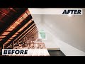 Incredible Attic Transformation In 5 Min Timelapse DIY Attic Loft Renovation